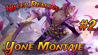 Wild rift Yone Montage  The demon slayer 2 [upl. by Astto480]