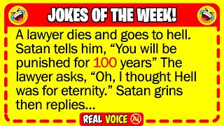 🤣 BEST JOKES OF THE WEEK  A lawyer dies and meets Satan in Hell  Funny Jokes [upl. by Magnus]