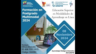 Conferencia quotEstudios de Postgrado Multimodales 2024quot [upl. by Eecyak]