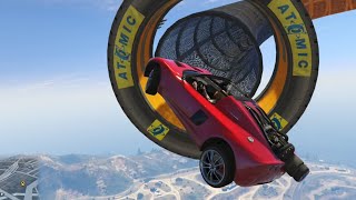 DIFICIL PERO NO IMPOSIBLE PARKOUR VOLANDO GTA V [upl. by Ramar]