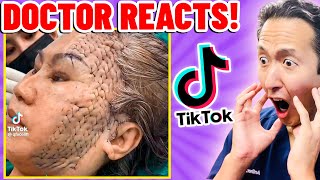 Plastic Surgeon Reacts to OUTRAGEOUS TikTok Videos [upl. by Pontone]