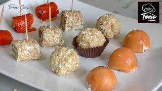 Aperitivos envueltos fáciles y ricos Receta paso a paso  Canapés Variados 5  Tonio cocina [upl. by Monte]