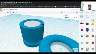 Electrolatic Capacitor  3D design on Tinkercad Website [upl. by Thacker776]