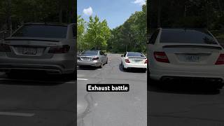 E63s vs C63 AMG Pick your favorite exhaust note 🔥 Link to full vid in description amg e63s c63 [upl. by Rentschler198]