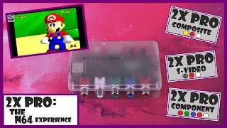 RetroTINK 2X Pro The N64 Experience Composite SVideo and Component Game Play [upl. by Hgielram188]