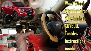 Part 2 All Wheel alignment procedure  instructions for Mahindra XUV500 w11 w5 w7 w6 w8 w9 w10 w4 [upl. by Semreh]