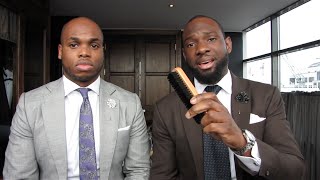 Mens Style Tips  How To Care For Your Suit  Brush Regularly [upl. by Ardnaed308]