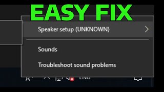 How To Fix Speaker Setup Unknown Error in Windows [upl. by Xilef]