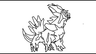 How to draw Dialga Pokemon  Step by step guide [upl. by Enyala689]