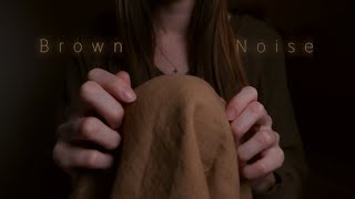 ASMR  Brown Noise and Towel Scratching for Sleep No Talking 3H [upl. by Anikal214]