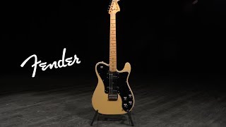 Fender Vintera 70s Telecaster Deluxe MN Vintage Blonde  Gear4music demo [upl. by Martinson]