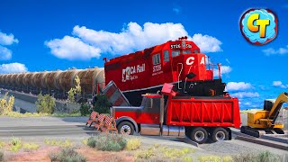 Rail Switch ERROR Trains Derailments ✅ BEAMNG DRIVE Stream [upl. by O'Callaghan628]