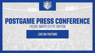 SLU Mens Basketball  Postgame Press Conference March 3  Dayton [upl. by Netneuq]