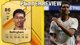 COMPLETE CARD 🏴󠁧󠁢󠁥󠁮󠁧󠁿 86 BELLINGHAM PLAYER REVIEW EA FC 24 ULTIMATE TEAM [upl. by Eliott]