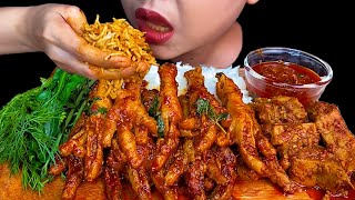 Spicy Boneless Chicken Feet Spicy Masala Jackfruit Curry [upl. by Avilla]