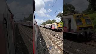 22731 Hyderabad  Mumbai CSMT Express overtaking CSMT bound slow EMU [upl. by Eerahs176]