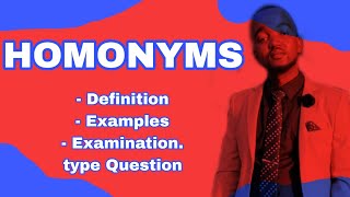 Exploring Homonyms Clear Examples Revealed [upl. by Asirret]