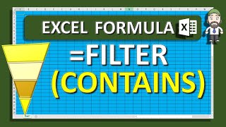 EXCEL  FilterContains Function Filter your table with just part of the description [upl. by Jessalyn577]