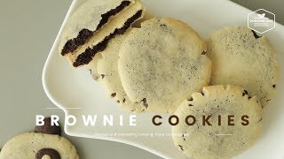 브라우니 쿠키 만들기  Brownie Cookies Recipe  ブラウニークッキー  Cooking tree [upl. by Kilah927]