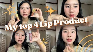 my top 4 lip products  almeyda nayara [upl. by Rosane]