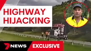 Truckie hijacked during dramatic Bruce Highway police chase speaks to 7NEWS  7 News Australia [upl. by Primaveria261]