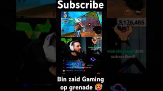 🗣️Bin zaid gaming op grenade 🥵 freefire subscribe free fire short tondegamer [upl. by Arem]