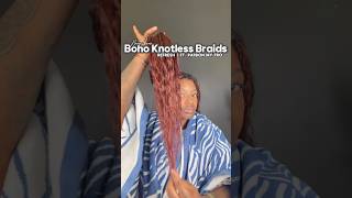 It’s time to refresh those boho braids babes  Boho knotless braids maintenance [upl. by Ettari]