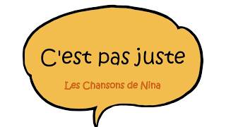 CEST PAS JUSTE  chanson [upl. by Ettenan]