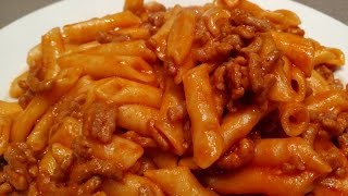 Macarrones con tomate y picadillo de carne Menú pasta Olla GM G [upl. by Atener675]