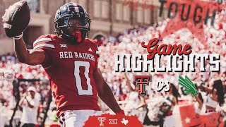 Texas Tech Football vs UNT Highlights W 6621  Sept 14 2024 [upl. by Nylinnej]