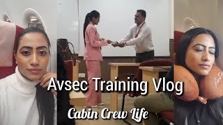 Avsec Training Vlog 💼✈️Cabin Crew Life  Air India Training Centre  Delhi avsec cabincrew delhi [upl. by Ardet]