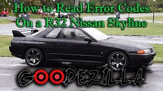 R32 Nissan Skyline  How to Read ECU Error Codes [upl. by Dlarej]