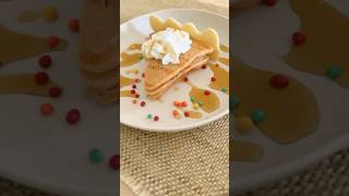 Easy PUMPKIN PIE pancakes 🥞shorts asmrfood recipe tutorial drawing pancakeart breakfast pie [upl. by Nagard]