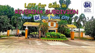 Lot For Sale 195 SQM Prop 179 in RIVERINA SUBDIVISION Phase 1 San Pablo City Laguna [upl. by Guild896]