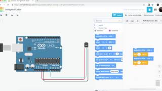 Tinkercad tutorial TMP36 with Serial Monitor [upl. by Notslar]