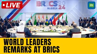 Kazan Russia  BRICS Summit 2024World leader’s remarks at BRICS  Kazan Expo Center  Russia [upl. by Ettennat]