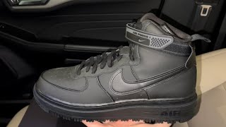 Nike Air Force 1 Boot Black Anthracite shoes [upl. by Adien]