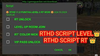 Rthd113 👑 LEVEL amp RT👑  RTHD HACK SCRIPT🔥 MY CHANNEL  RTHD HACK LEVEL FULL🔥  RTHD HACK RT FULL👑 [upl. by Bergerac]