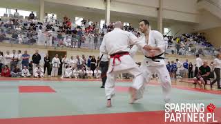 Janczukowicz Łukasz vs Tokarzewski Paweł Mistrzostwa Polski PZK Karate Kyokushin SparringPartnerpl [upl. by Weisman]