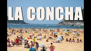 Beach of La Concha  Donostia San Sebastian Spain 2021 [upl. by Darci101]