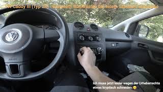 VW Caddy III Typ 2K  Bluetooth Nachrüsten bei einem Standard Autoradio RCD 210 [upl. by Enak]