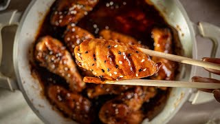 The BEST Teriyaki Chicken Wings Youll Ever Make Happiness is Chicken Wings [upl. by Anahgem]