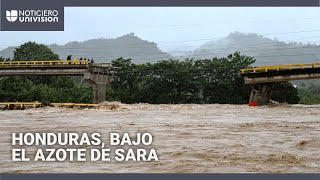 Imágenes de los daños que deja la tormenta tropical Sara en Honduras hay varios desaparecidos [upl. by Leticia]