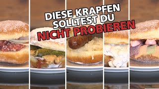 Sahnehering im Krapfen  schmeckts  Fünf echt böse Berliner im mainDingdeTest [upl. by Raphaela]