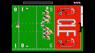 Tecmo Bowl NES Gameplay  LA vs CLE [upl. by Attenyl745]