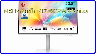 REVIEW 2024 MSI Modern MD2412PW Monitor ESSENTIAL details [upl. by Attenad]