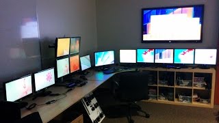 14 Monitors on a Single Windows 8 PC with USB Graphics Adapters [upl. by Aivatan]