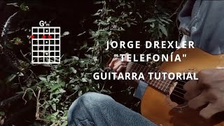 Telefonía  Jorge Drexler Guitarra Tutorial Cover Acordes Y Tablaturas [upl. by Colbert]