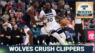 Locked On Wolves POSTCAST Timberwolves destroy Clippers for third straight win [upl. by Ahsie11]