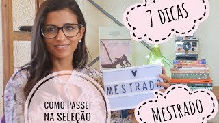 MESTRADO como passei na seleção de uma Federal 7 dicas [upl. by Ellener]